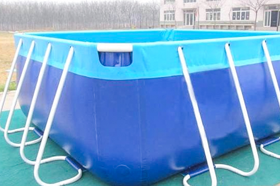 Echipament pentru piscină Cadru din oțel inoxidabil Cadru pătrat din oțel inoxidabil Piscina PVC Pânză de piscină