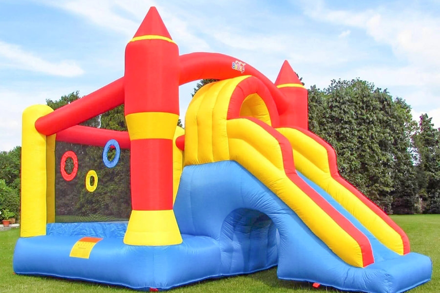 Țesătură gonflabilă din PVC, ignifugă, de înaltă rezistență la tracțiune, pentru copii Buncy Castle Water Slide PVC Pânză de jucărie gonflabilă